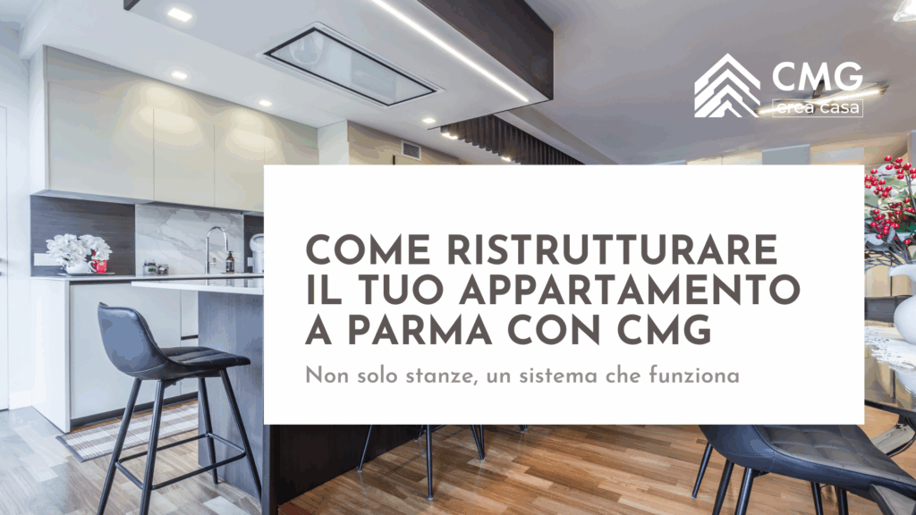 Appartamento a Parma dopo una ristrutturazione completa, esempio di un progetto integrato gestito con il Metodo CMG.
