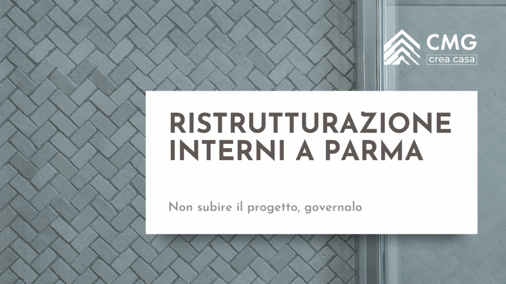 Interno di un appartamento a Parma, esempio di un progetto di ristrutturazione interni governato dal Metodo CMG.