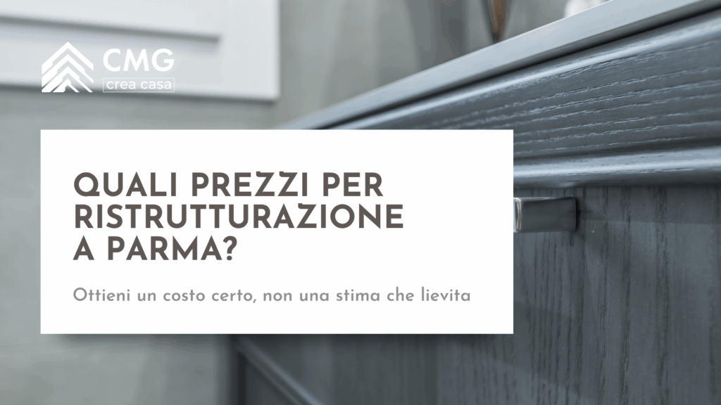 Mario Conte di CMG mostra a un cliente il Piano dei Lavori per definire i prezzi di una ristrutturazione a Parma