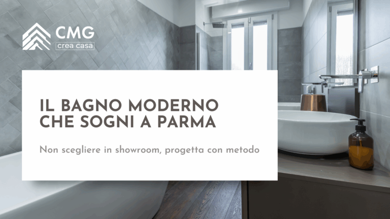 Mario Conte di CMG Crea Casa spiega perché la scelta delle piastrelle per un bagno moderno a Parma dipende da un progetto integrato, non solo dallo stile.