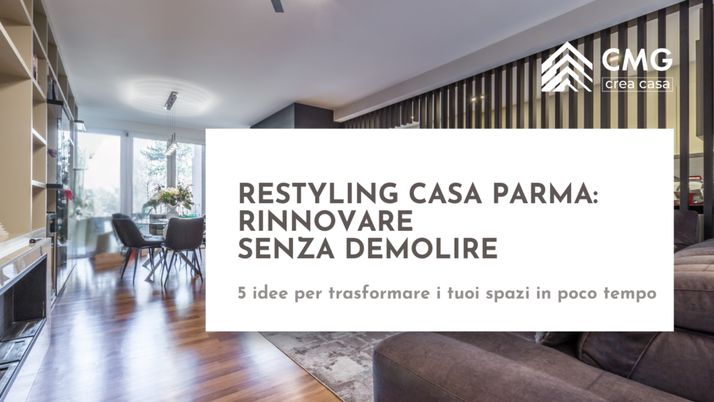 Mario Conte di CMG Crea Casa mostra come fare un progetto di restyling di un soggiorno a Parma, trasformato da classico a moderno con nuove finiture e luci.
