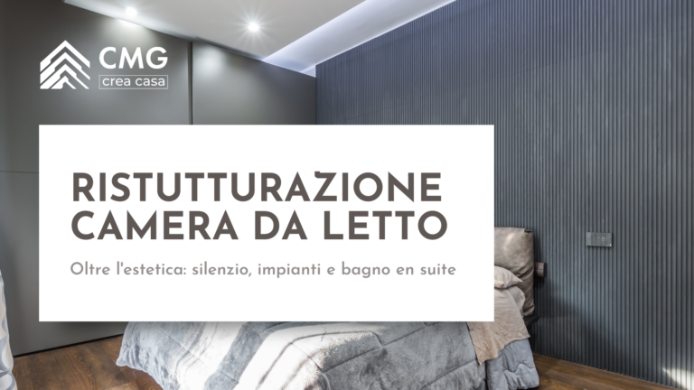 Mario Conte di CMG Crea Casa illustra un progetto di ristrutturazione camera da letto a Parma con insonorizzazione della parete testata e bagno in camera.