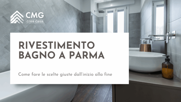 Mario Conte di CMG Crea Casa illustra le differenze per il rivestimento del bagno a Parma.