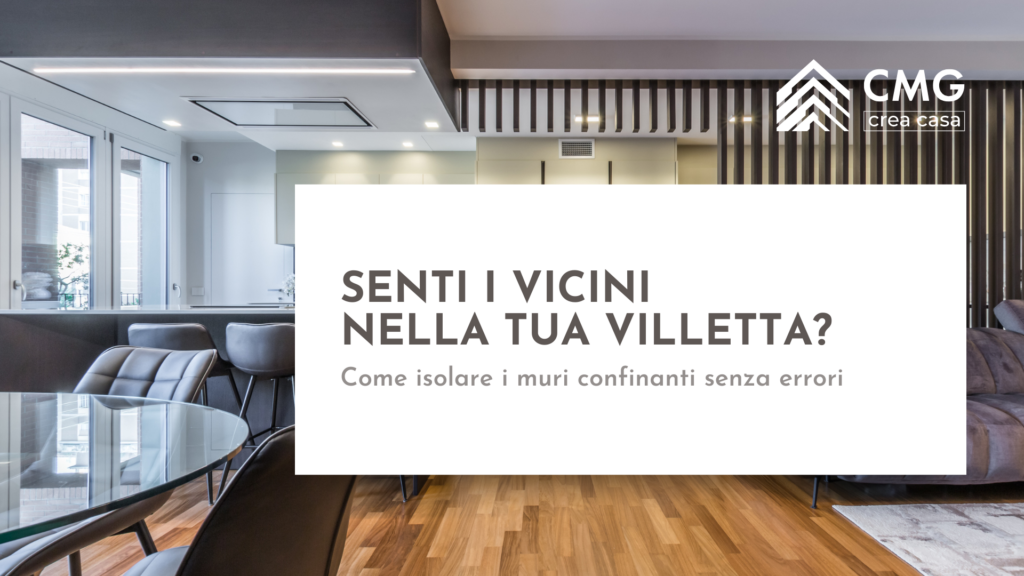 Mario Conte di CMG Crea Casa mostra la realizzazione di una controparete isolante in una villetta a schiera a Parma per eliminare i rumori dei vicini.