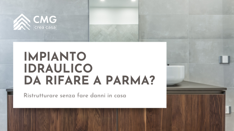 Mario Conte di CMG spiega l'importanza di rifare l'impianto idraulico a Parma installando un collettore generale per gestire ogni rubinetto in modo indipendente.