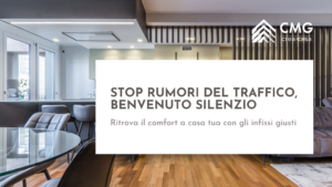 Mario Conte di CMG Crea Casa mostra la posa di un infisso fonoisolante ad alto abbattimento acustico in un appartamento trafficato di Parma.