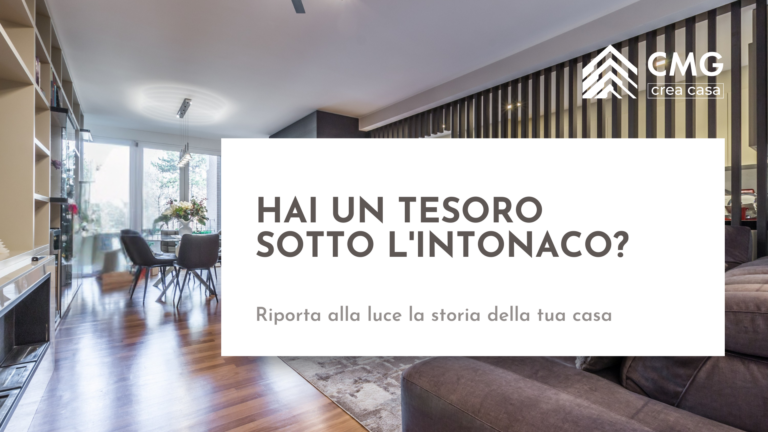 Mario Conte di CMG Crea Casa mostra la bellezza di un muro in sasso a vista recuperato in una casa storica di Parma.