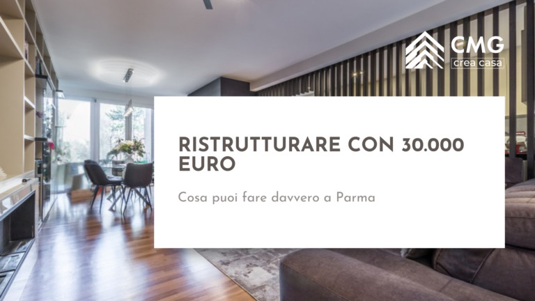 Mario Conte spiega cosa ristrutturare con 30.000 euro a Parma