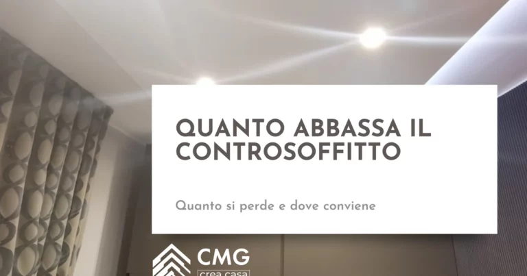 Il controsoffitto mi abbassa troppo il soffitto? Quanto si perde davvero a Parma - CMG Crea Casa