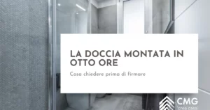 Doccia montata in 8 ore senza opere murarie a Parma: può dare infiltrazioni e muffa negli anni? - CMG Crea Casa