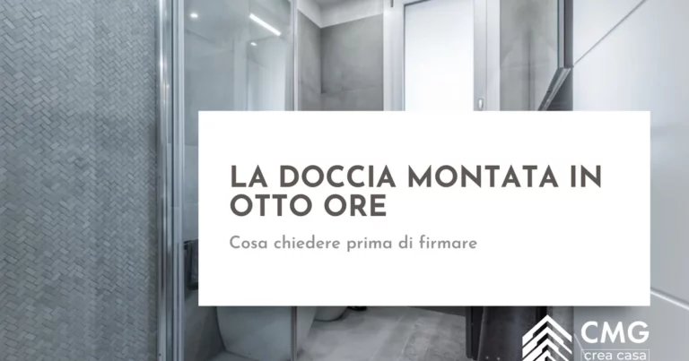 Doccia montata in 8 ore senza opere murarie a Parma: può dare infiltrazioni e muffa negli anni? - CMG Crea Casa