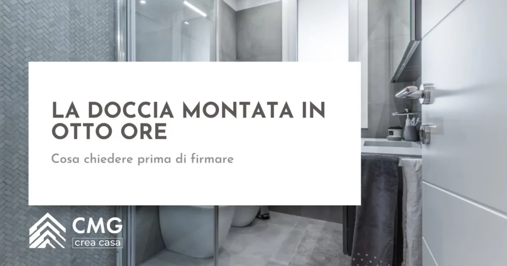 Doccia montata in 8 ore senza opere murarie a Parma: può dare infiltrazioni e muffa negli anni? - CMG Crea Casa