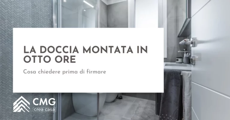 Doccia montata in 8 ore senza opere murarie a Parma: può dare infiltrazioni e muffa negli anni? - CMG Crea Casa