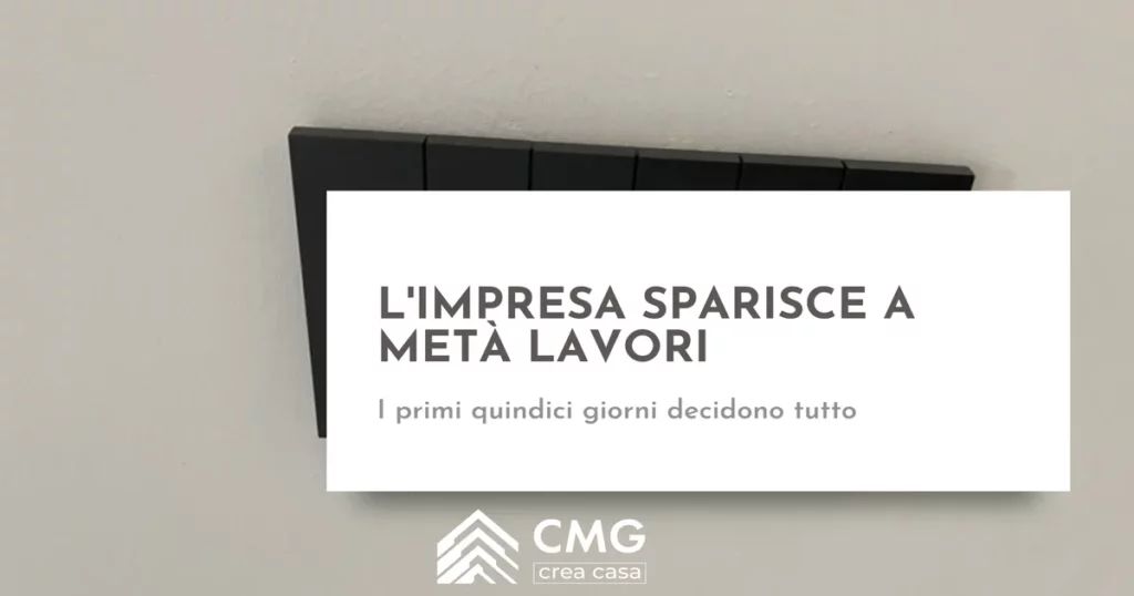 L'impresa abbandona il cantiere a metà lavori a Parma: cosa fare?