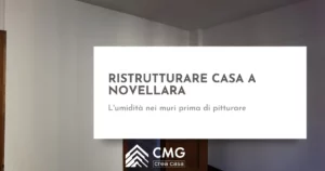 Ristrutturare casa a Novellara: l'umidità nei muri prima di intonaci e pitture - CMG Crea Casa
