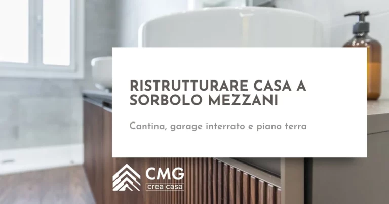 Ristrutturare casa a Sorbolo Mezzani: cantina, garage interrato e piano terra - CMG Crea Casa
