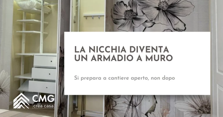 Armadio a muro in una nicchia: come ricavarlo mentre ristrutturi casa - CMG Crea Casa