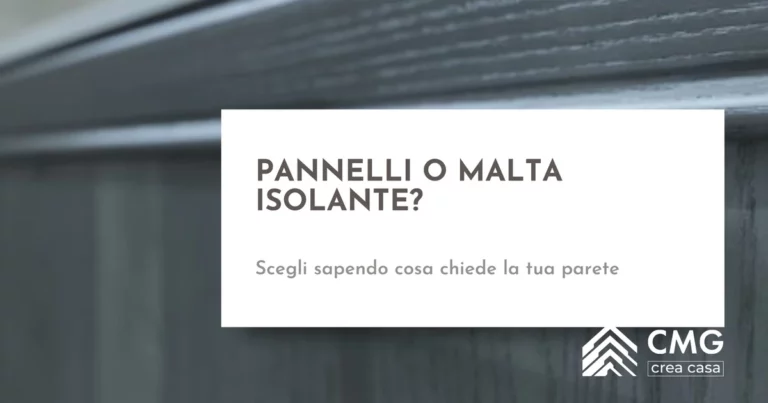 Cappotto o intonaco termico: come scegliere l'isolamento delle pareti quando ristrutturi - CMG Crea Casa