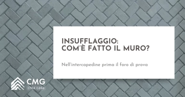 Insufflaggio intercapedine: le domande al tecnico per isolare un muro a cassa vuota - CMG Crea Casa