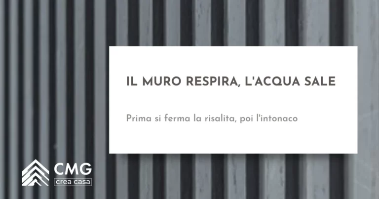 Intonaco deumidificante macroporoso: come lavora sui muri con l'umidità di risalita - CMG Crea Casa